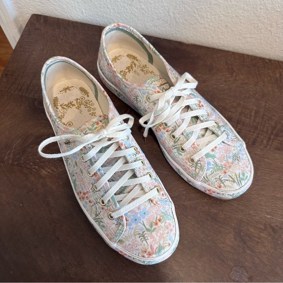 *SOLD* Keds x Rifle Paper Co. Kickstart Meadow Print Lace Up Sneaker Size 7.5 - Picture 6 of 15